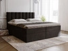 Boxspringbett mit Bettkasten 200x200 Maison Schwarz