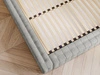 Polsterbett mit Bettkasten und Lattenrost 180x200 Barbados Hellgrau