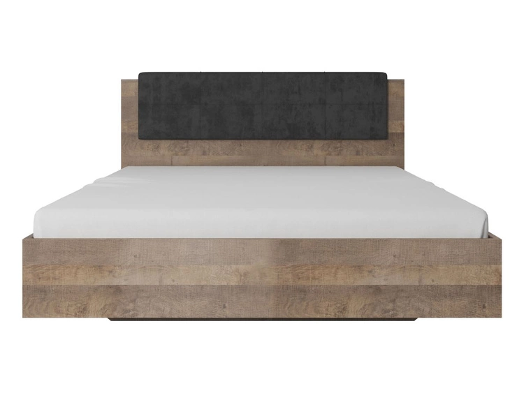 Holzbett mit Nachttischen 160x200 Denis Dunkelbraun