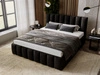 Polsterbett mit Bettkasten und Lattenrost 120x200 Neos Schwarz