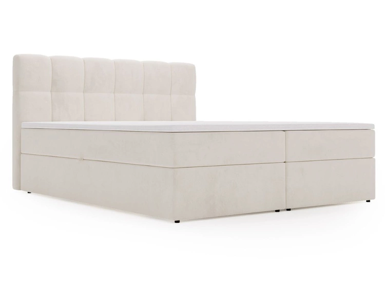 Boxspringbett mit Bettkasten 140x200 Maison Beige
