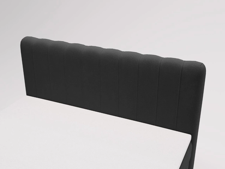 Boxspringbett mit Bettkasten 160x200 Osteno Schwarz