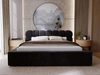 Polsterbett mit Bettkasten und Lattenrost 160x200 Plaza Schwarz