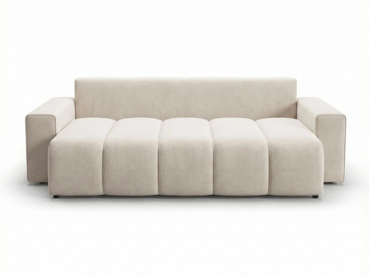 Schlafsofa mit Bettfunktion und Bettkasten Miro Beige