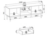 TV-Lowboard mit Schublade und Türen Julio Cashmere