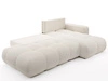 Ecksofa L-Form Rechts mit Schlaffunktion und Bettkasten Sile L Dunkelbeige