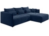 Ecksofa L-Form mit Schlaffunktion und Bettkasten Ardi Dunkelblau