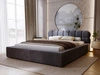 Polsterbett mit Bettkasten und Lattenrost 160x200 Plaza Dunkelgrau