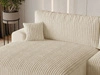 Ecksofa L-Form mit Schlaffunktion und Bettkasten Serene Links Beige