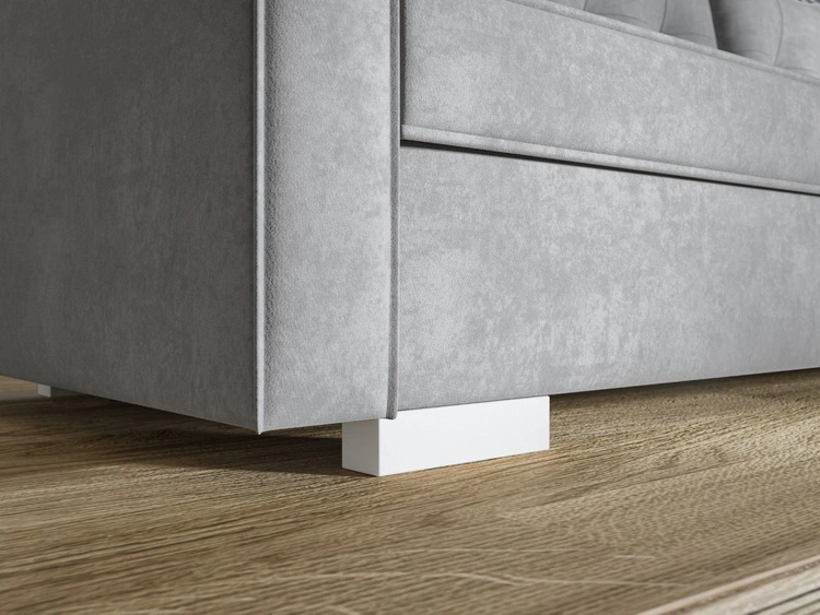 Schlafsofa mit Bettfunktion und Bettkasten Pori Creme