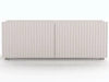Set mit zwei TV-Lowboard mit Türen 100 cm Kioto Cashmere