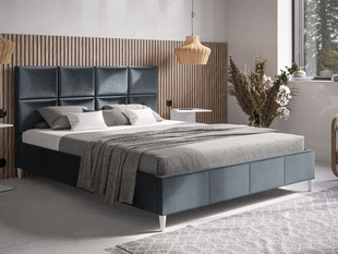 Polsterbett mit Lattenrost 160x200 Luxe Dunkelgrau