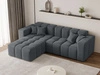 Ecksofa L-Form Links Moderne Ecksofa Loopo Dunkelgrau