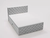 Boxspringbett mit Bettkasten 120x200 Montego Hellgrau