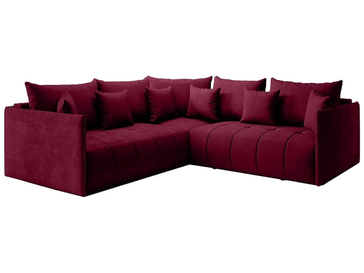 Ecksofa L-Form mit Schlaffunktion und Bettkasten Ardi L Rot