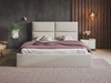 Polsterbett mit Bettkasten und Lattenrost 120x200 Marad Beige