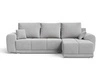 Ecksofa L-Form mit Schlaffunktion und Bettkasten Monti Rechts Grau
