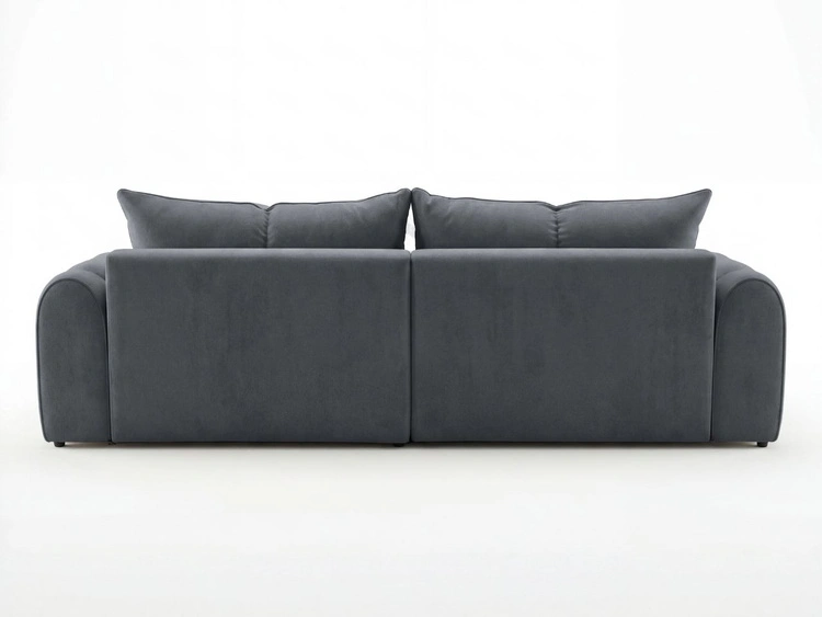 Ecksofa L-Form Links mit Schlaffunktion und Bettkasten Bonno Dunkelgrau