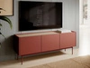 TV-Lowboard mit Türen Casino Rot