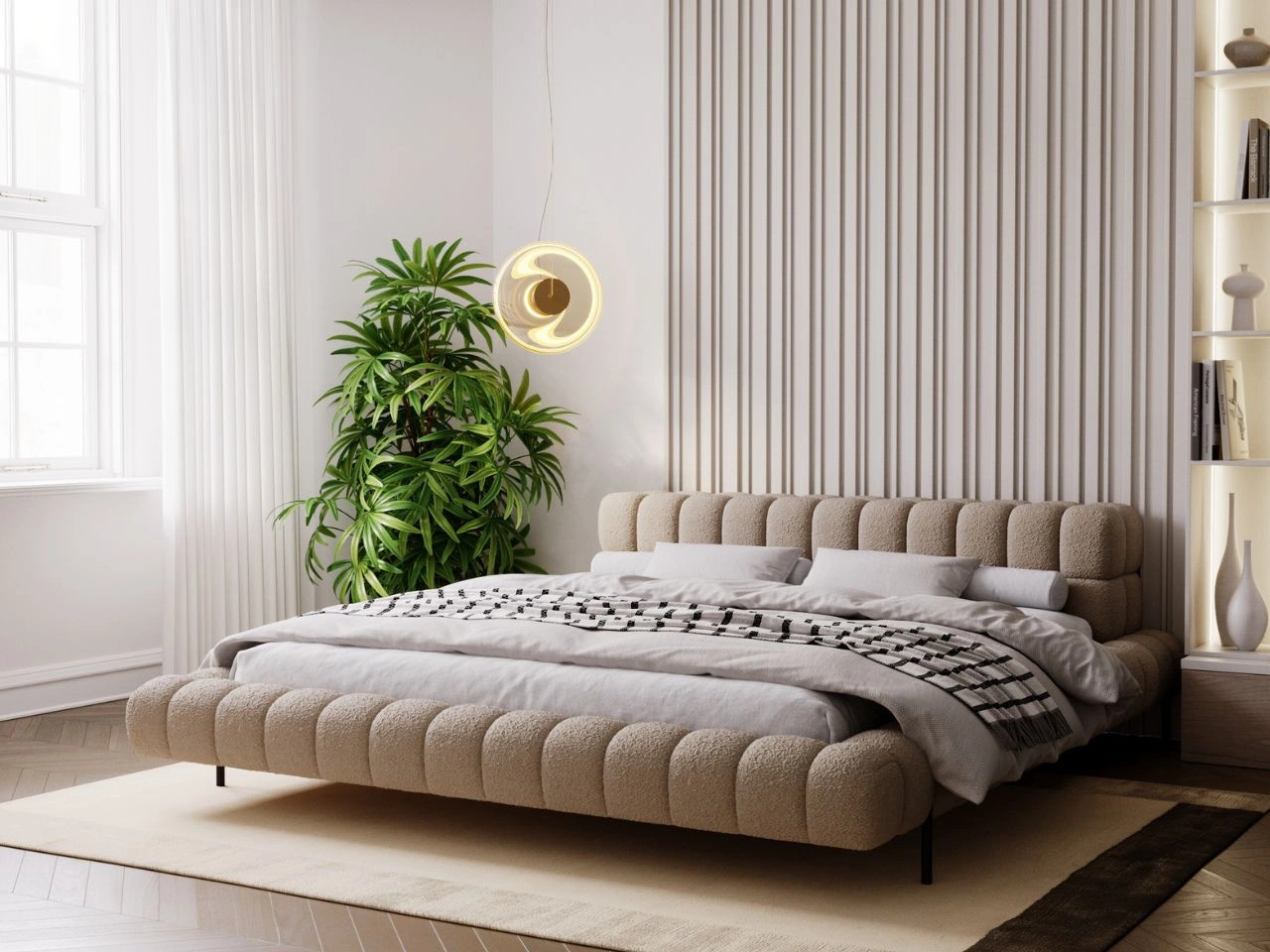 Polsterbett mit Lattenrost 120x200 Imagine Braun