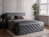 Boxspringbett mit Bettkasten 160x200 Montego Grau