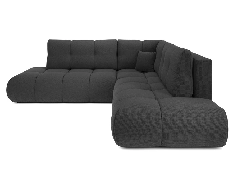 Ecksofa mit Schlaffunktion und Bettkasten Rechts Kair Graphit