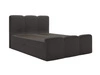 Boxspringbett mit Bettkasten 120x200 Campi Schwarz