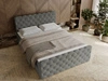 Boxspringbett mit Bettkasten 180x200 Lunaris Grau