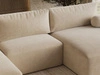 Wohnlandschaft mit Schlaffunktion und Bettkasten Aurora Beige