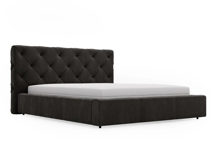 Polsterbett mit Bettkasten und Lattenrost 180x200 Milano Anthrazit