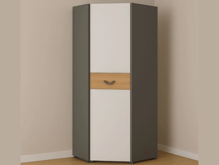 Ein Möbel-Set für ein Jugendzimmer Casa Nash Eiche, Weiß, Grau