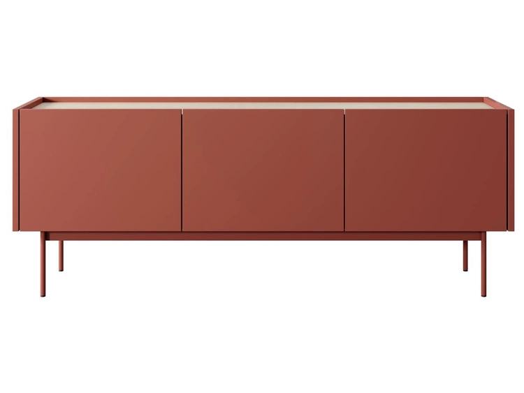 TV-Lowboard mit Türen Casino Rot