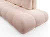 Ecksofa L-Form Links mit Schlaffunktion und Bettkasten Sile L Hellrosa