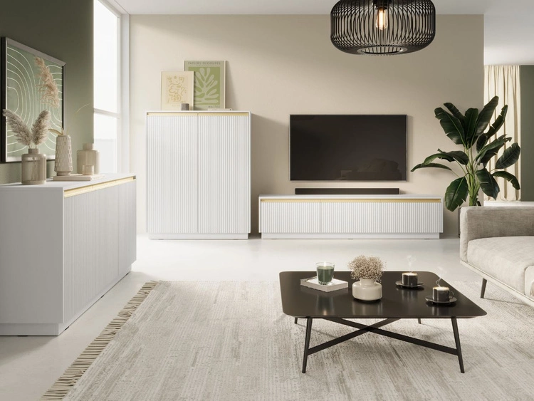 TV-Lowboard mit Türen Roland Weiß