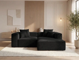Ecksofa L Rechts Vellaro Schwarz