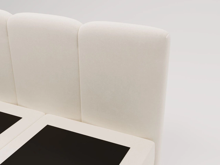 Boxspringbett mit Bettkasten 140x200 Campi Beige