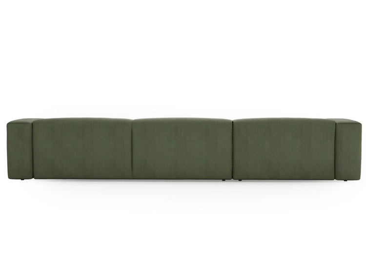 Wohnlandschaft Universell Moderne Cord Ecksofa Landi Grün