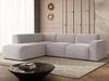 Ecksofa L-Form Links Eluno Grau