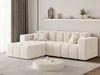 Ecksofa L-Form Links Moderne Ecksofa Loopo Creme