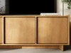 Dreitüriges TV-Lowboard 147 cm für Wohnzimmer Azumi Karamell Eiche