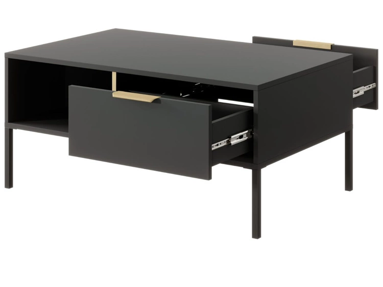 Wohnzimmermöbel-Set Drino Anthrazit