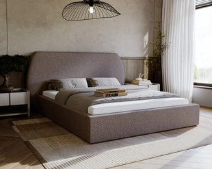 Polsterbett mit Lattenrost 140x200 Blossom - Braun