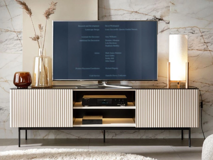 Wohnzimmerset mit Led Auroé Kaschmir