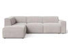 Ecksofa L-Form Links Eluno Grau
