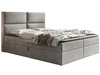 Boxspringbett mit Bettkasten 140x200 Hera Grau