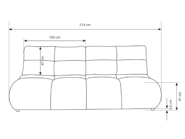 Schlafsofa mit Bettfunktion und Bettkasten Milet Grün