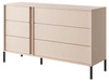 Kommode mit sechs Schubladen Dego Beige