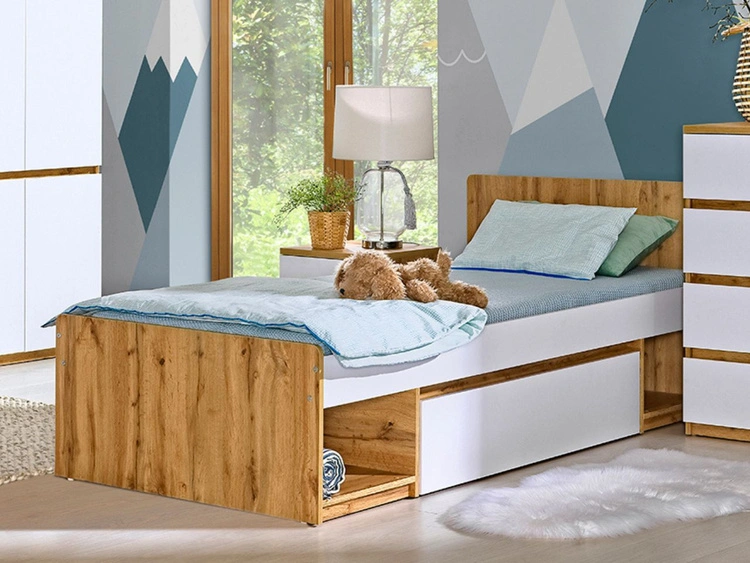 Möbel-Set für Jugendzimmer Arcadia Eiche Wotan, Weiß