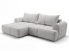 Ecksofa L-Form Links mit Schlaffunktion und Bettkasten Bonno Grau