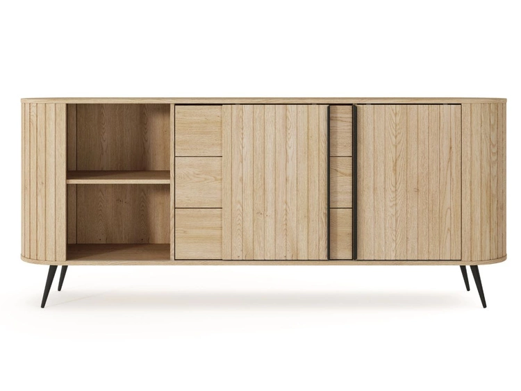 Schiebetüren-Kommode 200 cm Passione Eiche Cremona